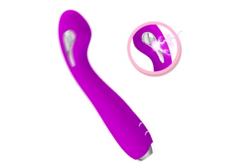 pretty love hector vibrador electroshock recargable impermeable morado