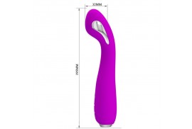 pretty love hector vibrador electroshock recargable impermeable morado