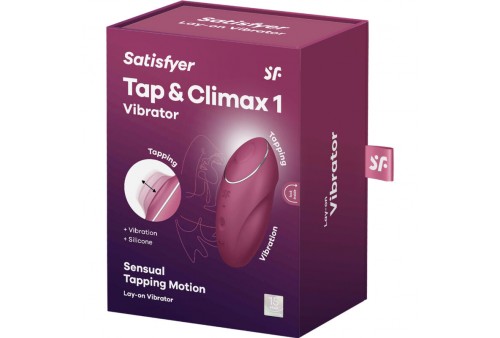 satisfyer tap climax 1 vibrador lay on rojo