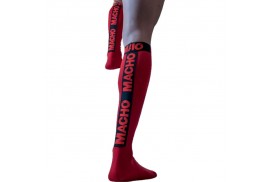 macho calcetines finos rojo talla unica