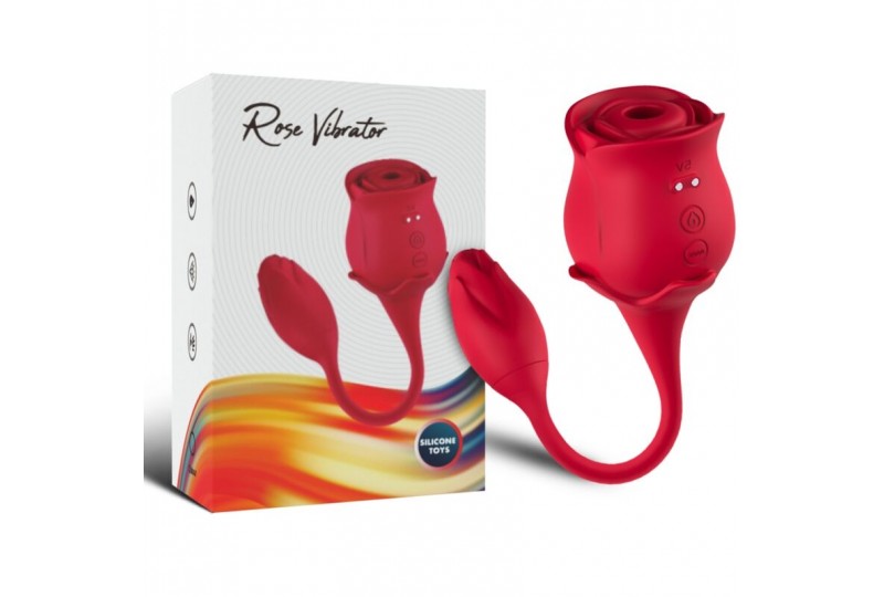 armony rosa succionador de clitoris vibrador 10 modos rojo