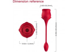 armony rosa succionador de clitoris vibrador 10 modos rojo