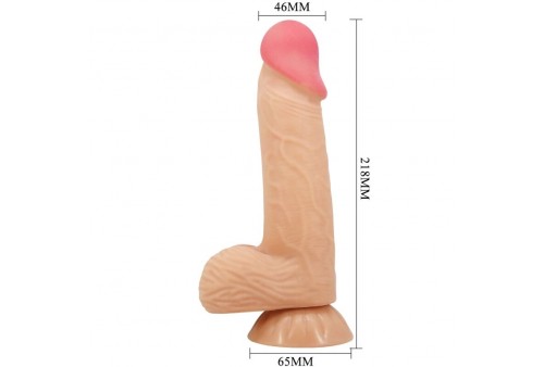 pretty love sliding skin series dildo realístico con ventosa piel deslizante 206 cm