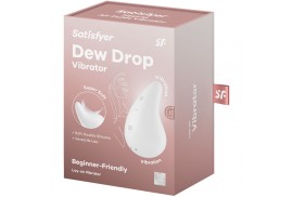 satisfyer dew drop vibrador lay on blanco