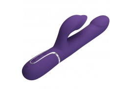 pretty love zalin vibrador rabbit perlas 4 en 1 morado