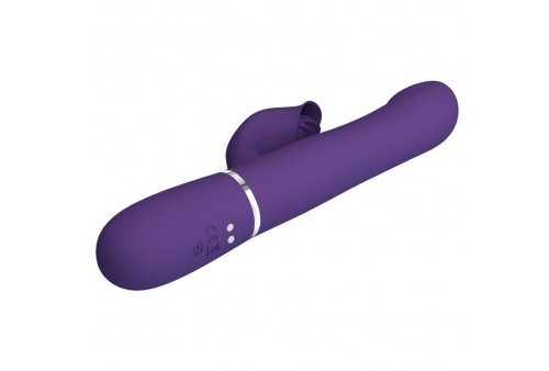 pretty love zalin vibrador rabbit perlas 4 en 1 morado