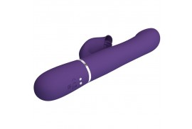 pretty love zalin vibrador rabbit perlas 4 en 1 morado