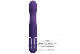 pretty love zalin vibrador rabbit perlas 4 en 1 morado