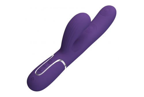 pretty love perlita vibrador punto g 3 en 1 multifunción morado