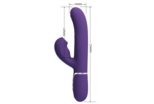 pretty love perlita vibrador punto g 3 en 1 multifunción morado