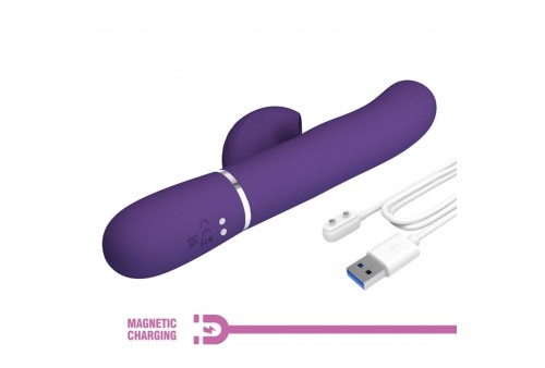 pretty love perlita vibrador punto g 3 en 1 multifunción morado