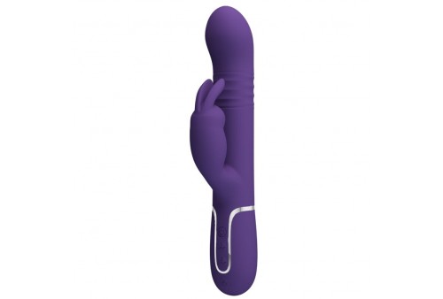 pretty love coale vibrador rabbit 4 en 1 morado