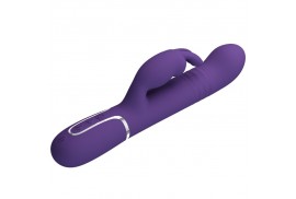 pretty love coale vibrador rabbit 4 en 1 morado