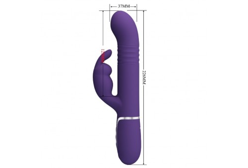 pretty love coale vibrador rabbit 4 en 1 morado