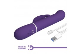 pretty love coale vibrador rabbit 4 en 1 morado