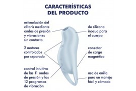 satisfyer pocket pro 1 estimulador clítoris azul claro