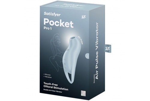 satisfyer pocket pro 1 estimulador clítoris azul claro