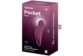 satisfyer pocket pro 1 estimulador clítoris granate