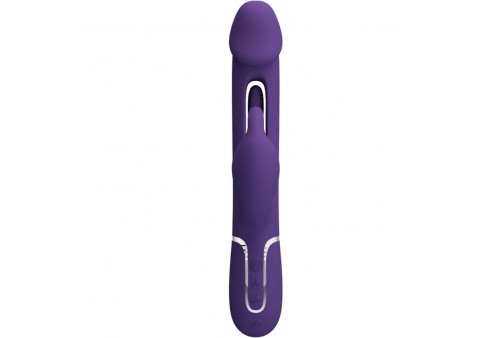 pretty love kampas vibrador rabbit 3 en 1 multifunción con lengua violeta