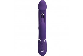 pretty love kampas vibrador rabbit 3 en 1 multifunción con lengua violeta