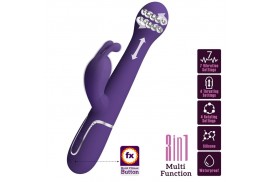 pretty love dejon vibrador rabbit 3 en 1 multifunción morado