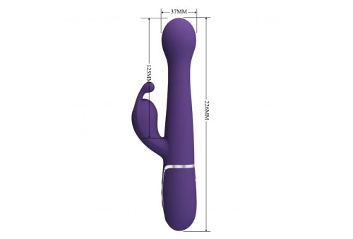 pretty love dejon vibrador rabbit 3 en 1 multifunción morado