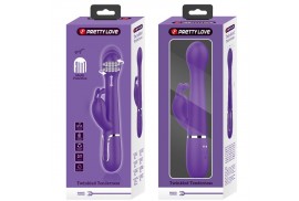 pretty love dejon vibrador rabbit 3 en 1 multifunción morado