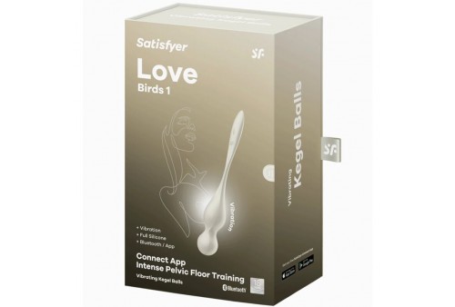 satisfyer love birds bolas kegel vibradoras blanco