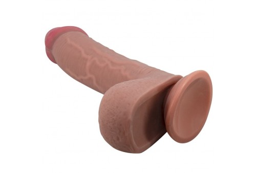 pretty love sliding skin series dildo realístico con ventosa piel deslizante mulato 234 cm