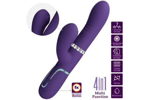 pretty love vibrador punto g multifunción morado