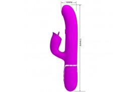 pretty love vibrador rabbit con licking fucsia