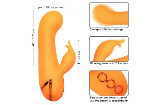 calexotics montecito muse vibrador rabbit naranja by california dreaming