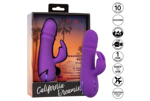 calexotics manhattan beach marvel vibrador rabbit morado by california dreaming