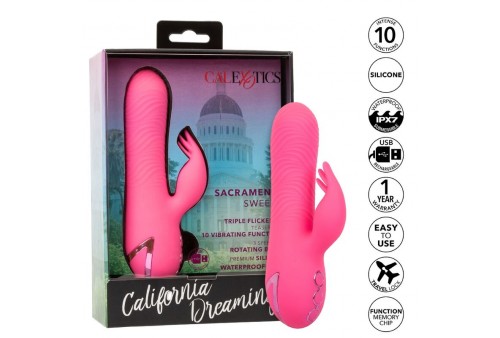 calexotics sacramento sweetie vibrador rabbit rosa by california dreaming