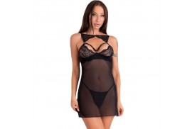 livco corsetti fashion krolina lc 90734 chemise tanga negro s m