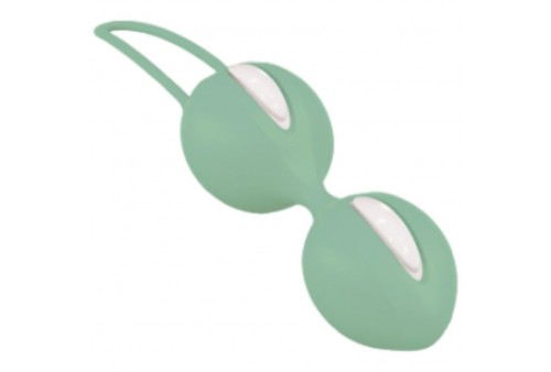 fun factory smartballs duo bolas pelvicas blanco verde pistacho