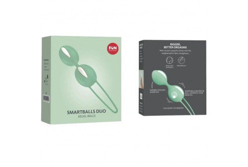 fun factory smartballs duo bolas pelvicas blanco verde pistacho