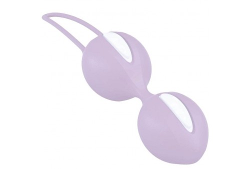 fun factory smartballs duo bolas pelvicas blanco lila pastel