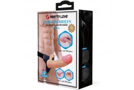 pretty love mavis harness briefs universal con dildo 19 cm natural