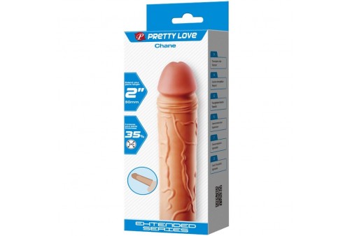 pretty love chane funda de pene extensora natural