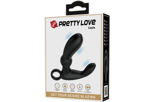 pretty love cayla masajeador vibrador anal negro