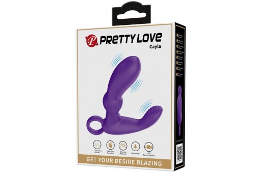 pretty love cayla masajeador vibrador anal lila