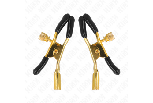 kink pinzas para pezones dorado 6 cm