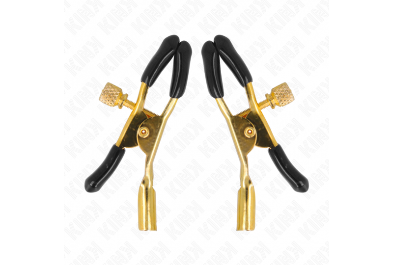 kink pinzas para pezones dorado 6 cm