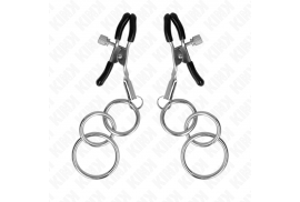 kink pinzas para pezones con 3 aros 6 cm