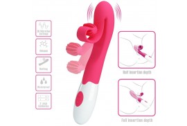 romance vibrador y estimulador 30 velocidades rosa