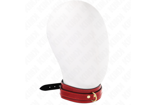 kink collar ajustable rojo vino detalles dorados 29 425 cm x 4 cm