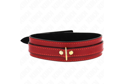 kink collar ajustable rojo vino detalles dorados 29 425 cm x 4 cm