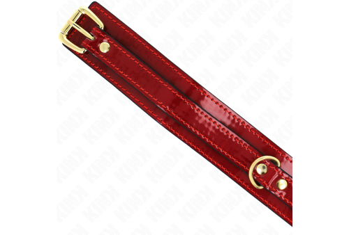 kink collar ajustable rojo vino detalles dorados 29 425 cm x 4 cm