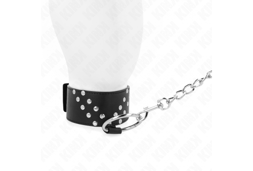 kink collar con correa 65 cm con remache en v ajustable 36 43 cm x 5 cm